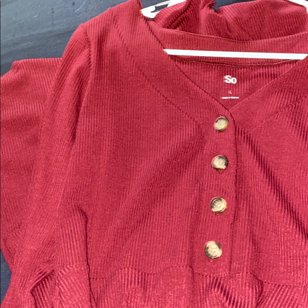 Maroon Slim fitting dress